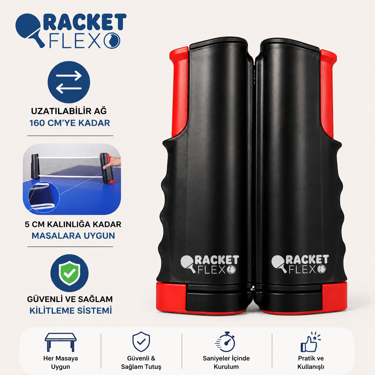 NetFlex Masa Tenisi Seti
